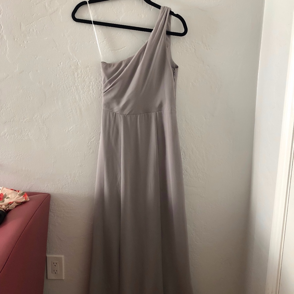 JENN MAXI DRESS ~ DOVE GREY CHIFFON